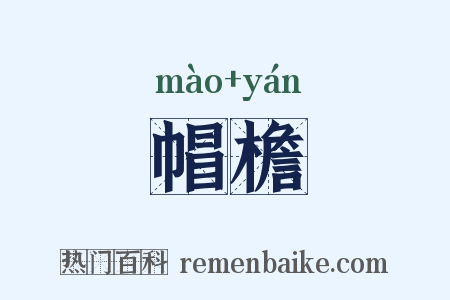 帽檐是什么意思的图片